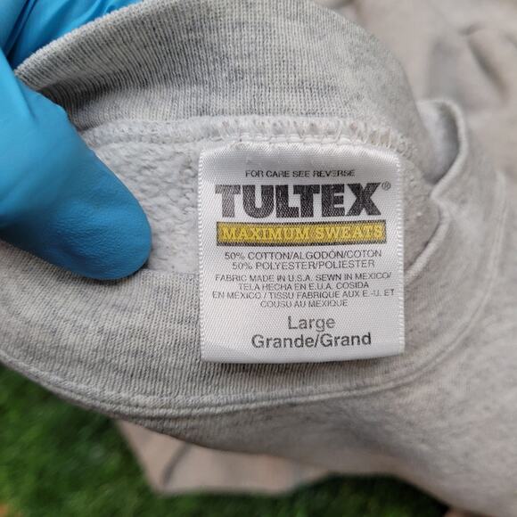 Vintage 90s Venice Beach California Sweatshirt Mens L Gray Drop Shoulder - Picture 5 of 5